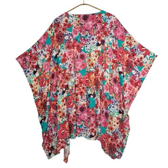 Umgee Multi Colored Floral Kimono - Picture 3 of 7